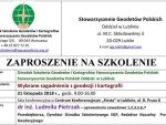 Zapraszamy na szkolenie  w dniu 21.11.2018 r. – Wybrane zagadnienia z geodezji i kartografii