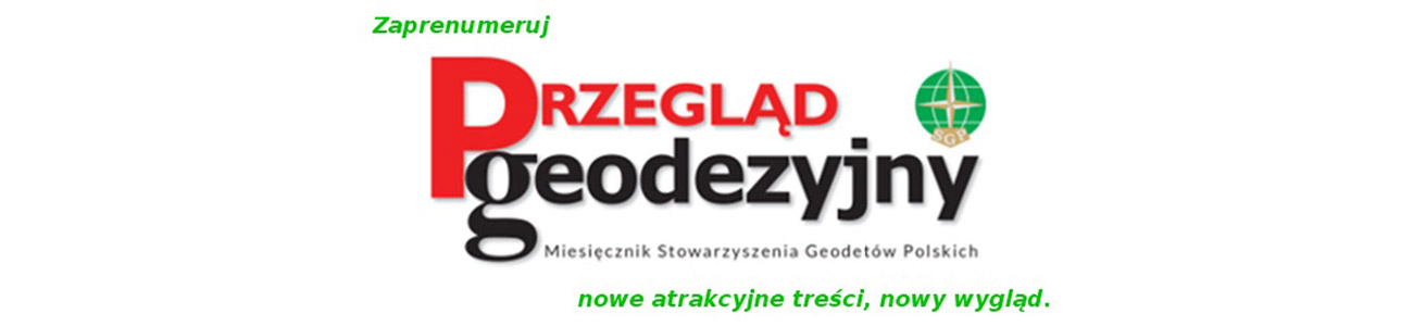 Zamów prenumeratę Przeglądu Geodezyjnego