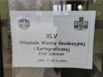 XLV Olimpiada Wiedzy Geodezyjnej i Kartograficznej – etap szkolny